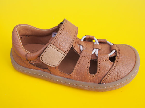 Detské kožené barefoot sandále Froddo G3150217-2 cognac BAREFOOT