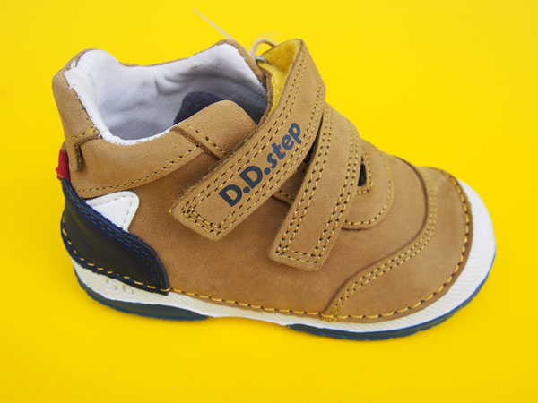 Detské kožené topánky D.D.Step S038 - 316B yellow