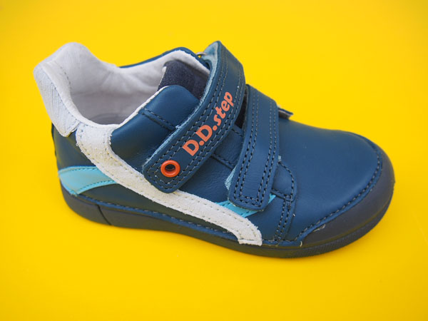 Detské kožené topánky D.D.Step S068 - 396 bermuda blue