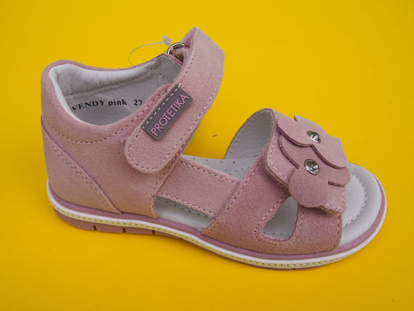 Detské kožené sandálky Protetika - Vendy pink