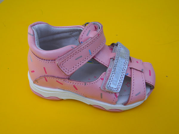 Detské kožené sandálky D.D.Step G064 - 317A baby pink