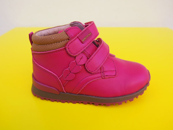 Detské kožené topánky Protetika - Agota red