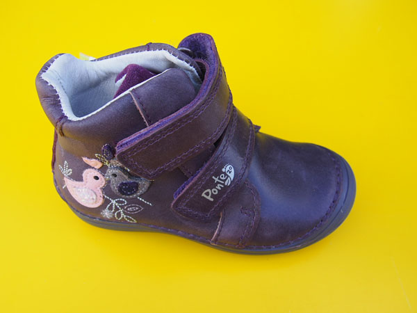 Detské kožené topánky Ponté DA06-3-834A violet