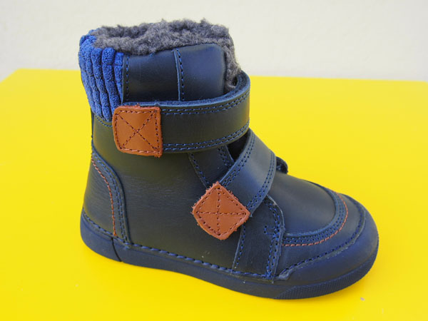 Detské kožené zimné topánky D.D.Step W068 - 394A royal blue