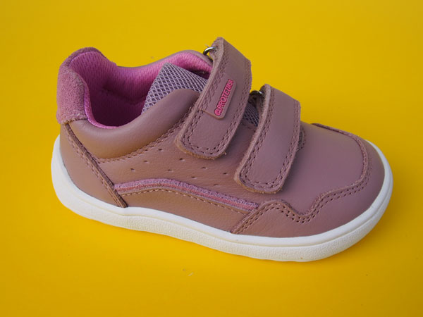 Detské kožené topánky Protetika - Ventra pink BAREFOOT