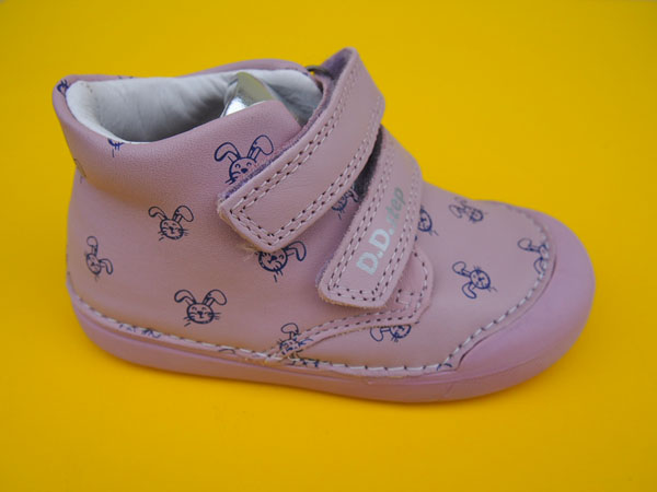 Detské kožené topánky D.D.Step S066 - 41803C mauve