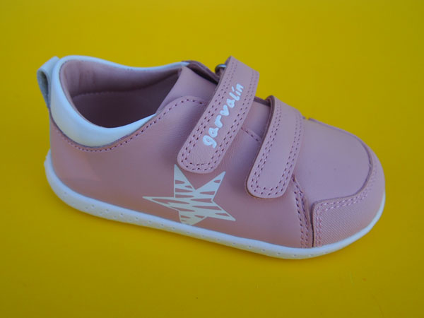 Detské kožené topánky Garvalin 242321-D cuarzo BAREFOOT