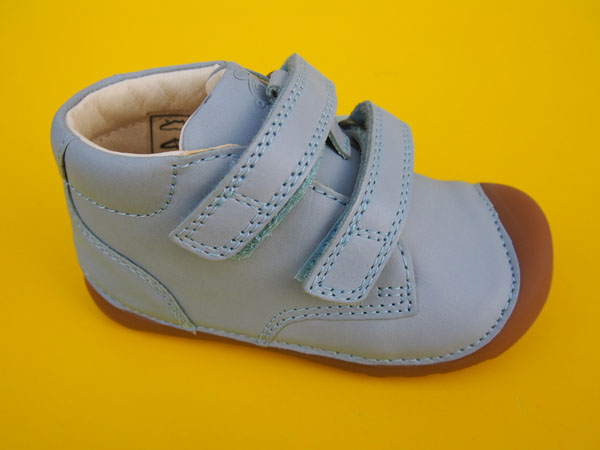 Detské kožené topánky Bundgaard BG101068 Jeans Mint BAREFOOT