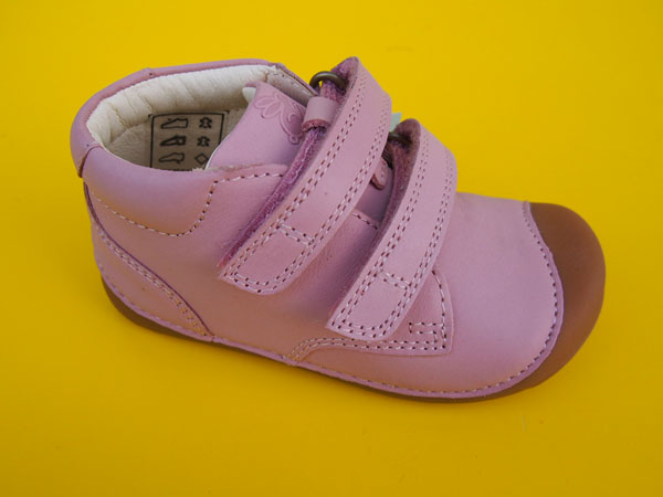 Detské kožené topánky Bundgaard BG101068 Old Rose BAREFOOT