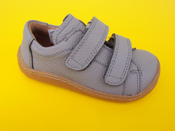 Detské kožené topánky Froddo G3130240-4 light grey BAREFOOT