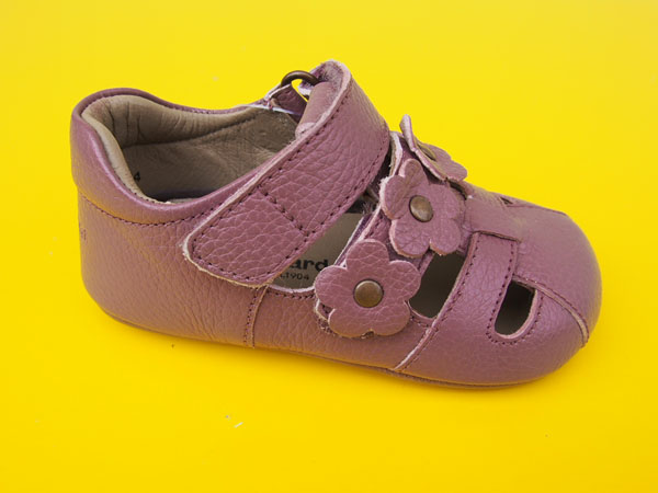 Detské kožené sandálky Bundgaard BG601052 Dark Rose BAREFOOT