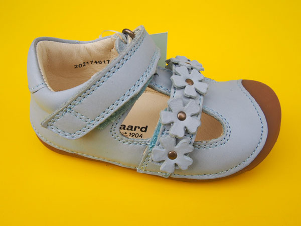 Detské kožené sandálky Bundgaard BG202174 Jeans Mint BAREFOOT