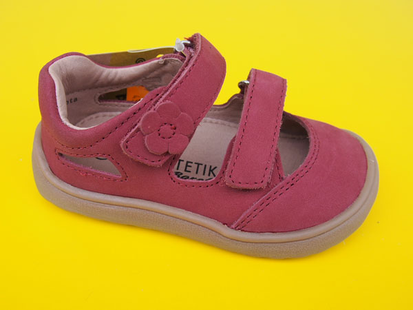 Detské kožené sandálky Protetika - Pady terakota BAREFOOT 