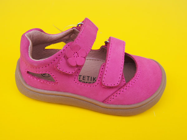 Detské kožené sandálky Protetika - Pady koral BAREFOOT