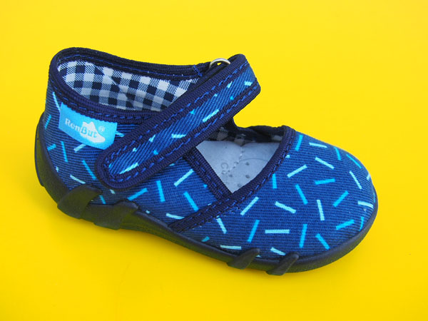 Detské papučky Renbut - modré paličky ORTO
