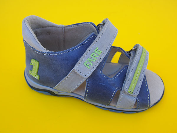 Detské kožené sandálky Fare 769103 modré