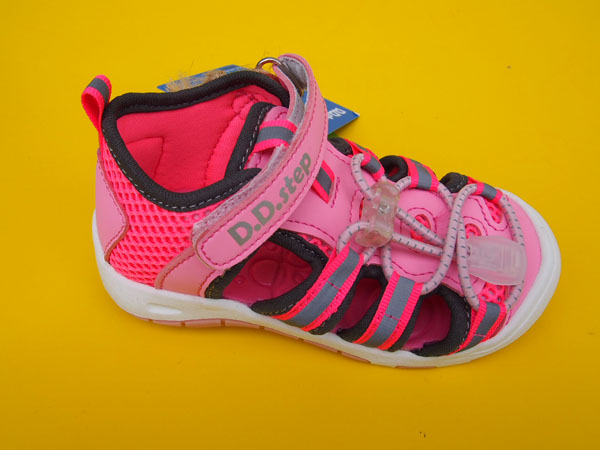 Detské hydrofóbne sandálky D.D.Step AC65 - 257C dark pink RÝCHLOSCHNÚCE