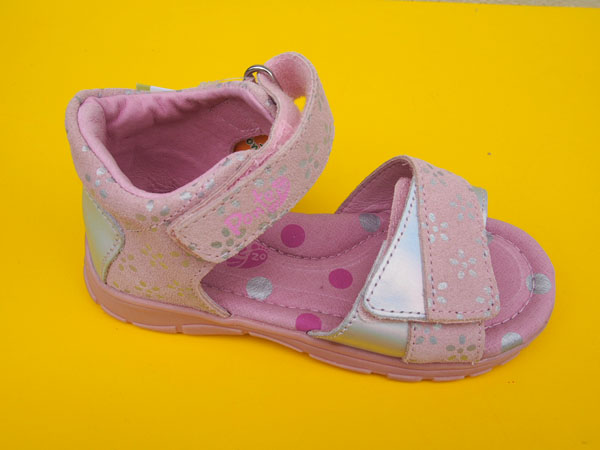 Detské kožené sandálky Ponté DA05-1-185A pink 