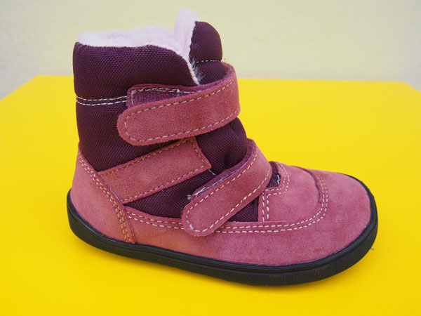 Detské kožené zimné topánky EF - Shelly BAREFOOT s MEMBRÁNOU