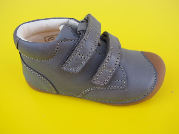 Detské kožené topánky Bundgaard BG101068 Army BAREFOOT