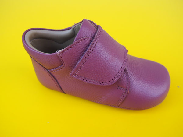Detské kožené topánky Bundgaard BG601028 Dark Rose BAREFOOT