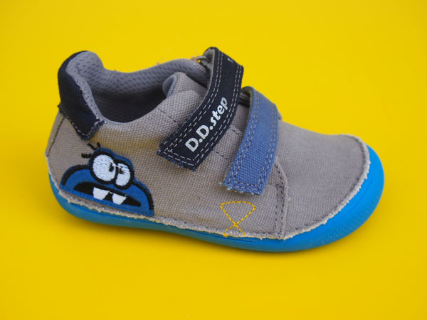 Detské plátenkové topánky D.D.Step C063 - 313A grey BAREFOOT