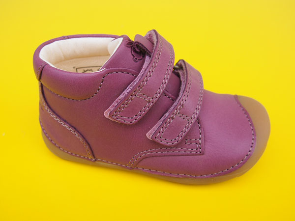 Detské kožené topánky Bundgaard 101068 Dark Rose BAREFOOT