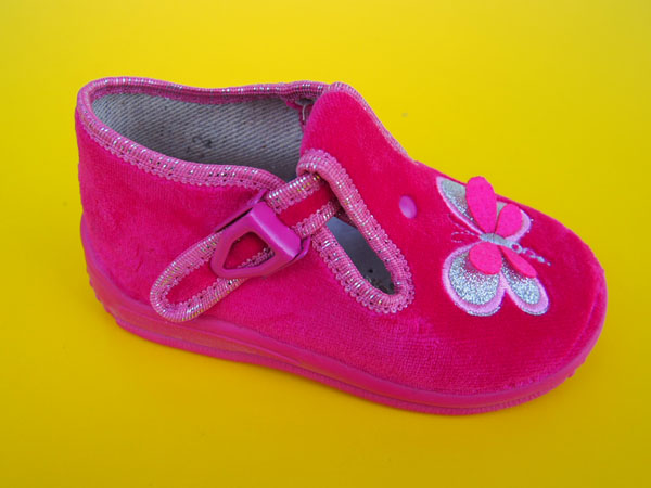 Detské papučky Zetpol - ružové s motýlikom ORTO