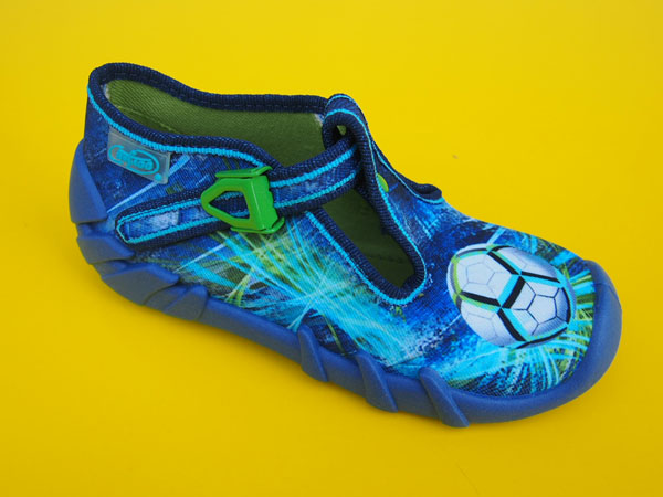 Detské papučky Befado 110P339 modrá futbal