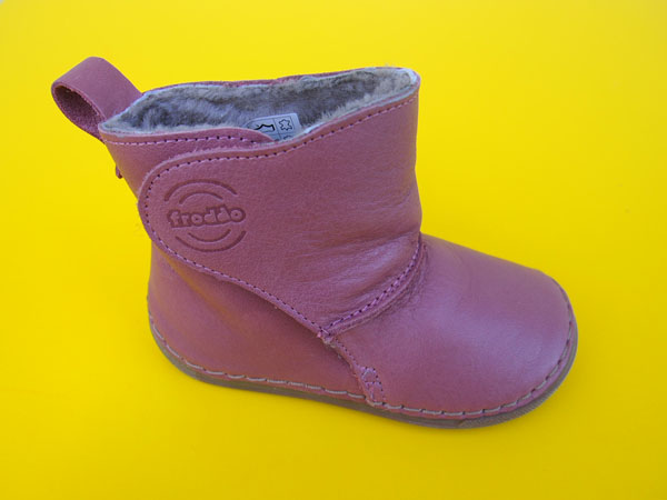 Detské zimné kožené čižmičky Froddo flexible G2160072-2 dark pink