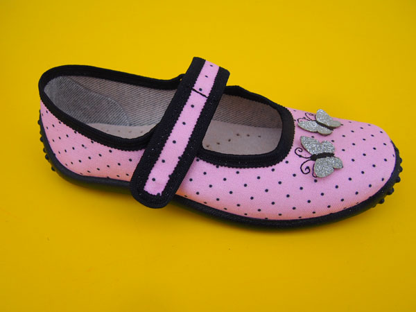 Detské papučky Zetpol - ružové bodkované ORTO