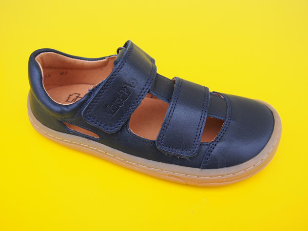 Detské kožené barefoot sandálky Froddo G3150197-2 dark blue BAREFOOT