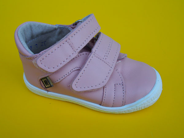 Detská kožená obuv Rak Marilyn 0207 - 1N baby pink 
