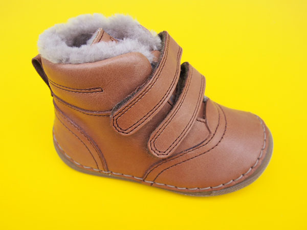 Detské zimné kožené topánky Froddo flexible  G21110100-1 cognac