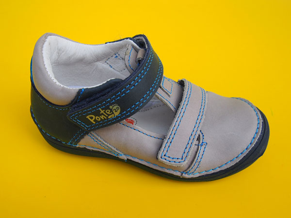 Detské kožené topánky Ponté DA03-1-517A grey