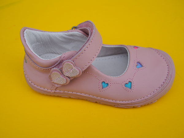 Detské kožené barefoot balerinky D.D.Step H073 - 332 baby pink BAREFOOT