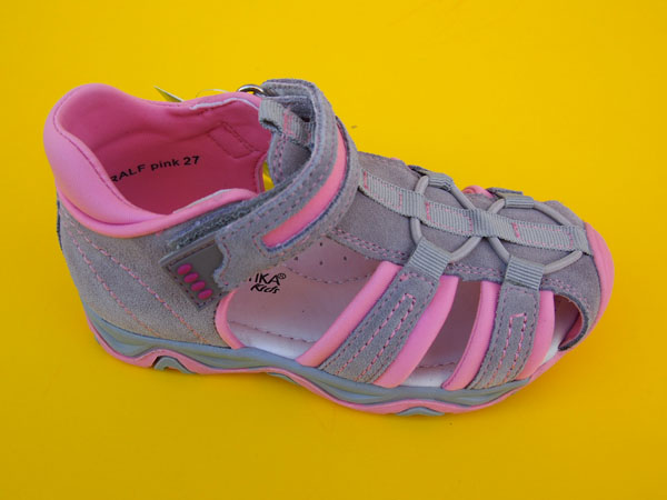 Detské kožené sandálky Protetika - Ralf pink
