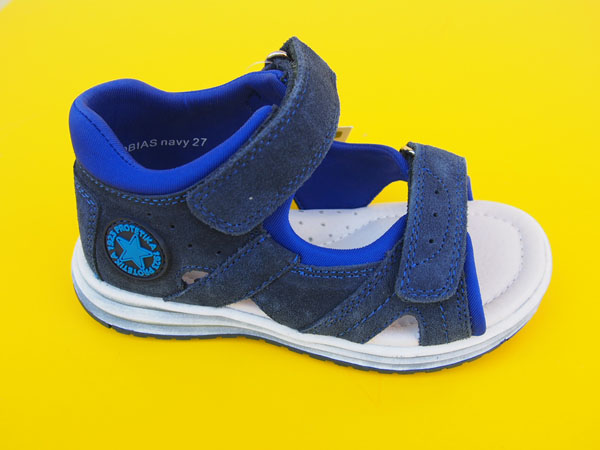 Detské kožené sandálky Protetika - Tobias navy