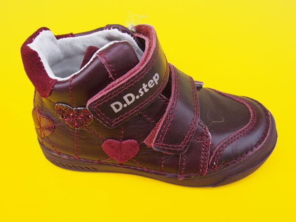 Detské kožené topánky D.D.Step A040 - 81B raspberry 