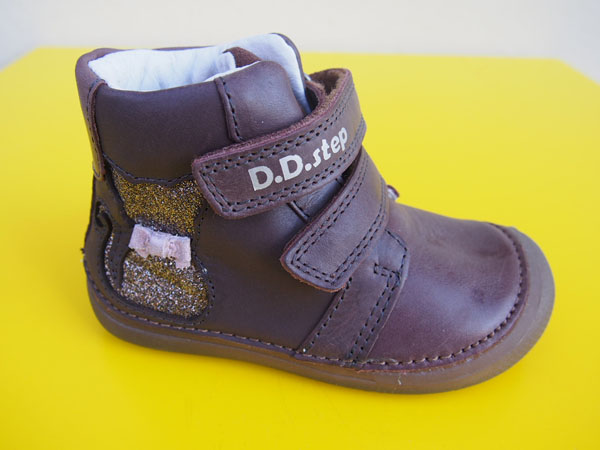 Detské kožené topánky D.D.Step A063 - 35A chocolate SVIETIA v TME BAREFOOT