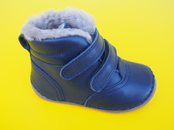 Detské zimné kožené topánky Froddo G2110113-2 dark blue
