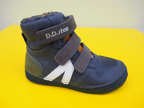 Detské kožené zimné topánky D.D.Step W040 - 893 royal blue