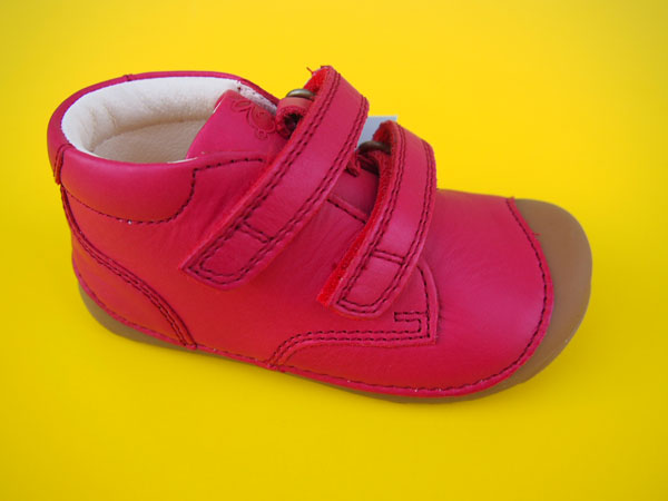 Detské kožené topánky Bundgaard BG101068 red BAREFOOT
