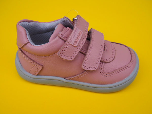 Detské kožené topánky Protetika - Kerol pink BAREFOOT