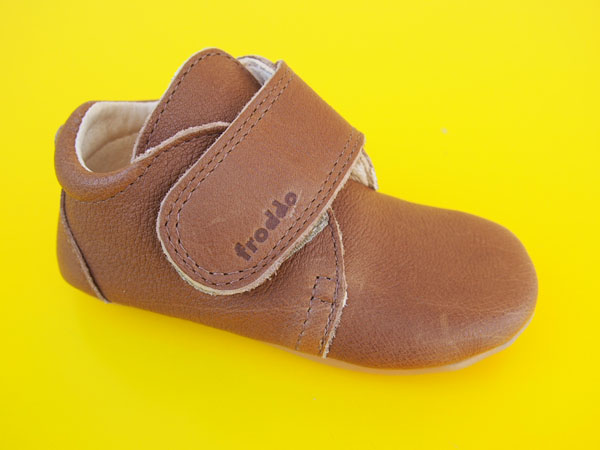 Detské kožené topánočky Froddo Prewalkers G1130005-4 cognac BAREFOOT