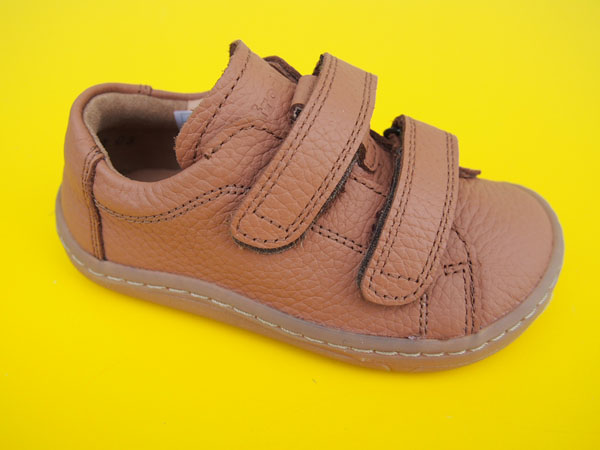 Detské kožené topánky Froddo G3130225-2 cognac BAREFOOT