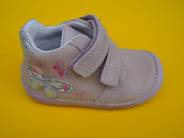 Detské kožené topánky D.D.Step S070 - 313 mauve BAREFOOT