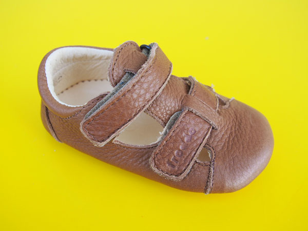 Detské kožené sandálky Froddo Prewalkers G1140003-4 cognac BAREFOOT
