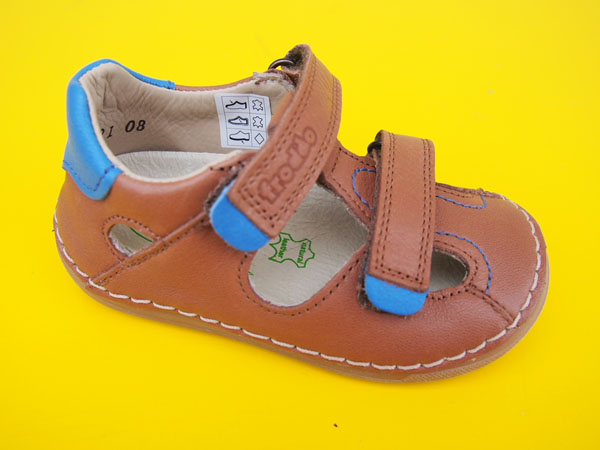 Detské kožené sandálky Froddo G2150167-2 brown