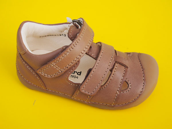  Detské kožené sandálky Bundgaard BG202066 Petit Sandal Caramel BAREFOOT